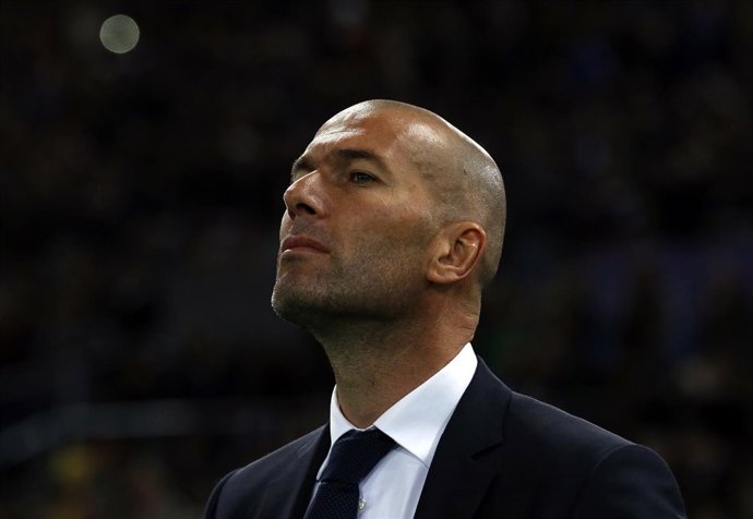 El entrenador del Real Madrid Zinedine Zidane
