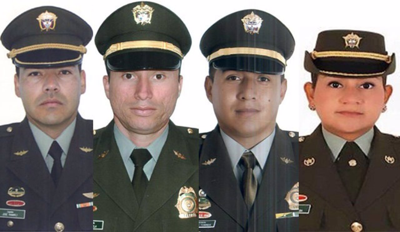 Mueren cuatro policías tras estrellarse un helicóptero en el norte de Colombia