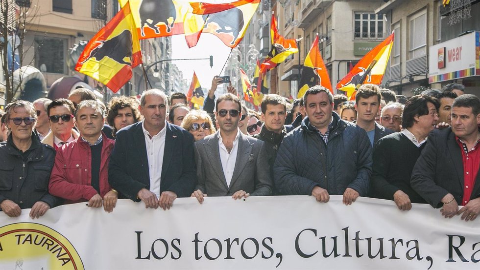 Manifestación taurina en Valencia