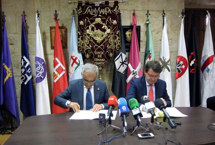 Mañueco (d) y Cornejo (i)