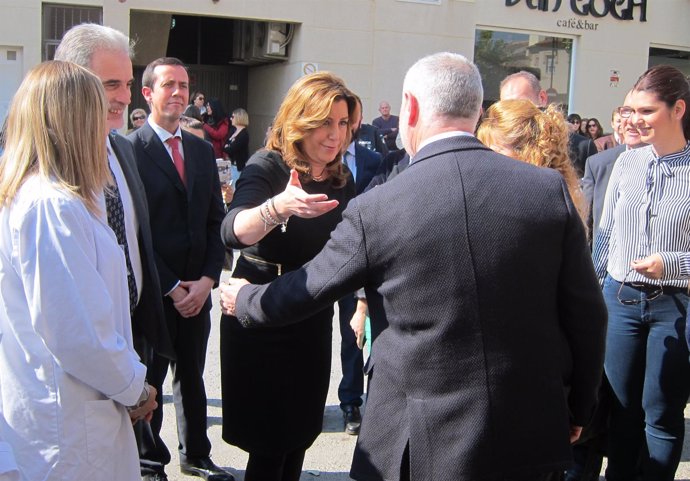 La presidenta de la Junta, Susana Díaz, llega a Vera (Almería)