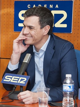 Pedro Sánchez en la entrevista este lunes.