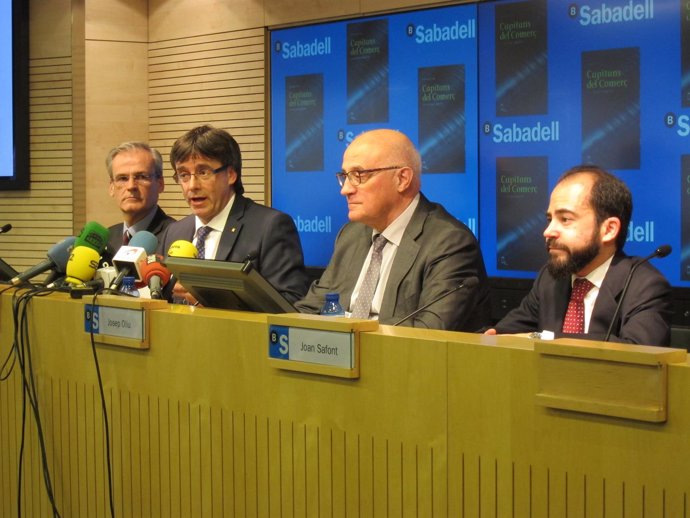 Xavier Cambra, Carles Puigdemont, Josep Oliu, Joan Safont