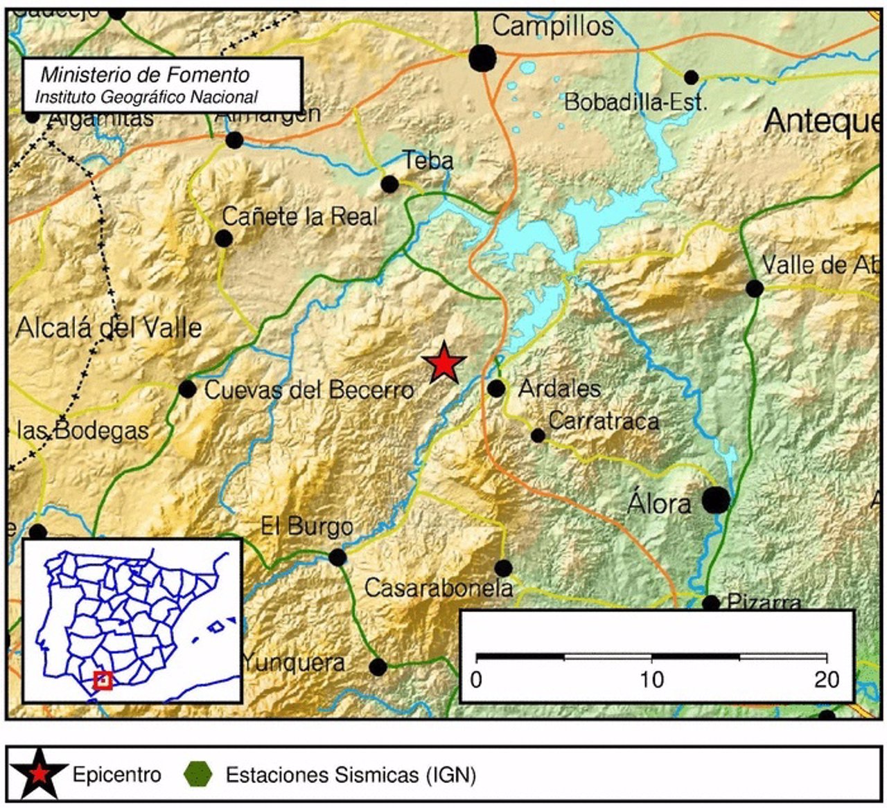 Terremoto con epicentro en Ardales 