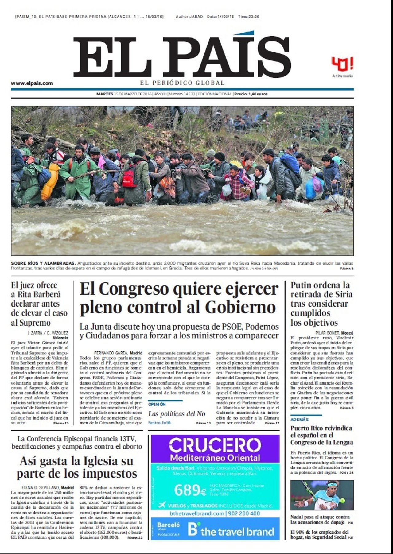 Portada El País