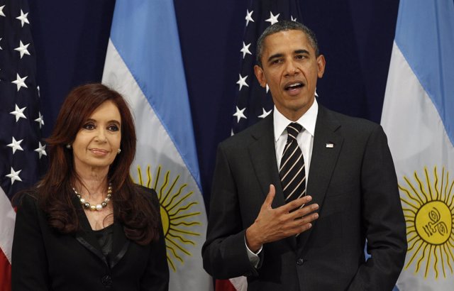 Cristina Fernandez De Kirchner Con Barack Obama