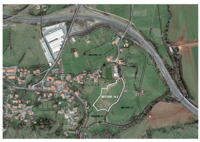 Zona del plan parcial de Heras