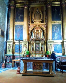 Retablo y Custodia de la Iglesia de las Bernardas
