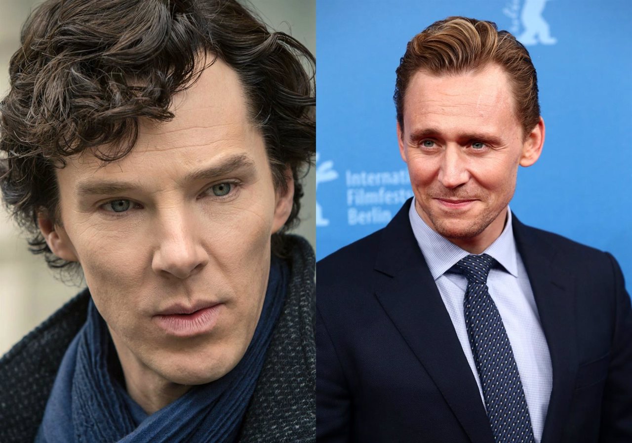 Benedict Cumberbatch (Sherlock) y Tom Hiddleston 