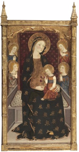 Obra 'Mare de Déu amb el Nen i àngels' de J.Serra