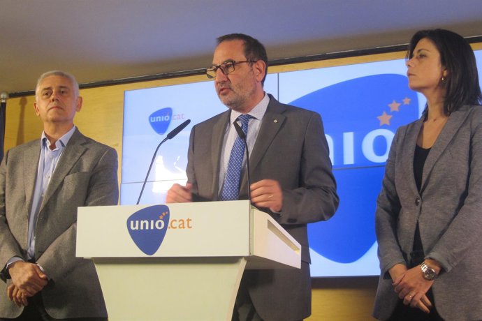 Antoni Font, Ramon Espadaler, Montse Surroca (Unió)