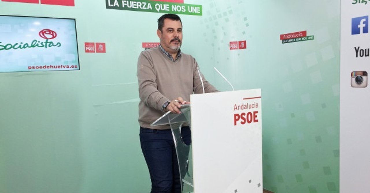 El secretario de Organización del PSOE de Huelva, Jesús Ferrera. 