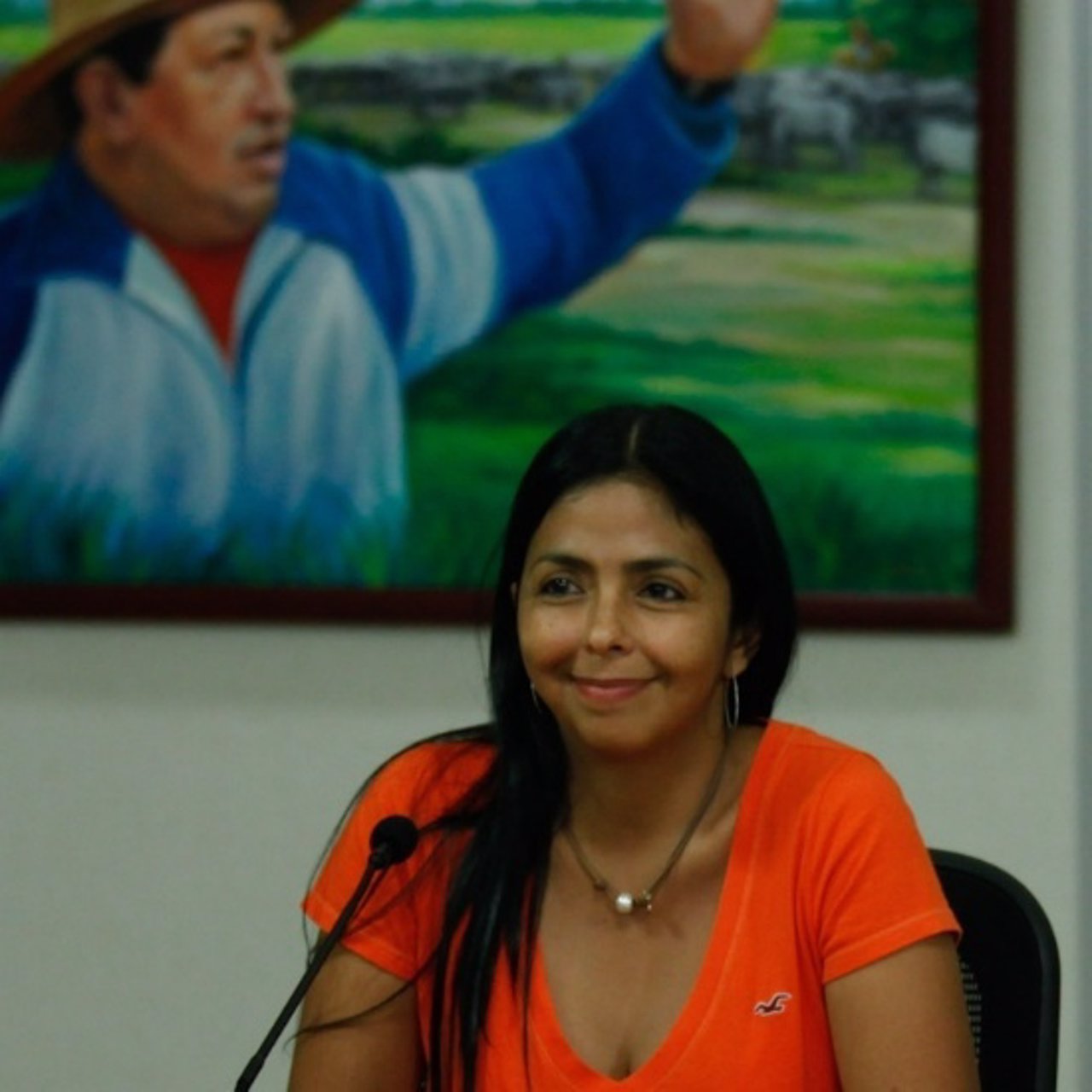 La ministra de Comunicación e Información de Venezuela, Delcy Rodríguez