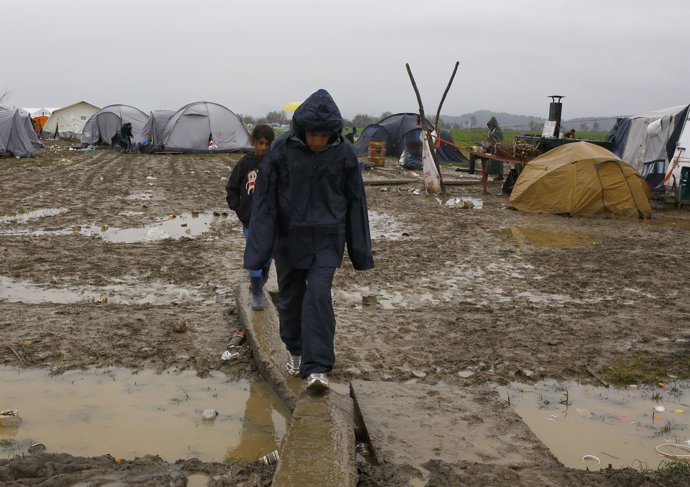 Campamento de refugiados de Idomeni (Grecia)