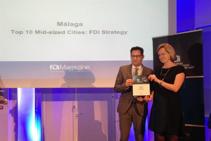 Pomares en la entrega de galardones 