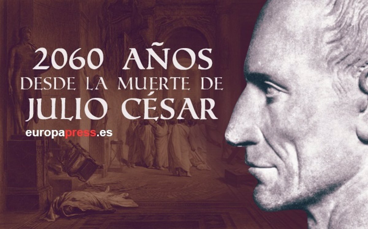 El asesinato de Julio César fue un 15 de marzo del 44 a.C., hace ya 2060  años