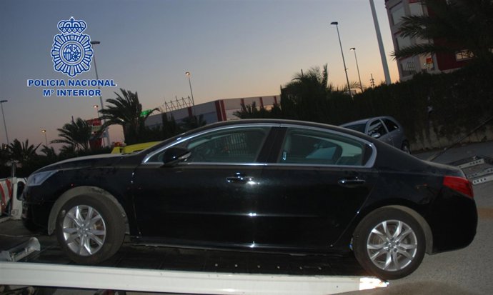 El vehículo supuestamente robado