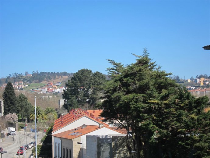 Sol en Santiago de Compostela