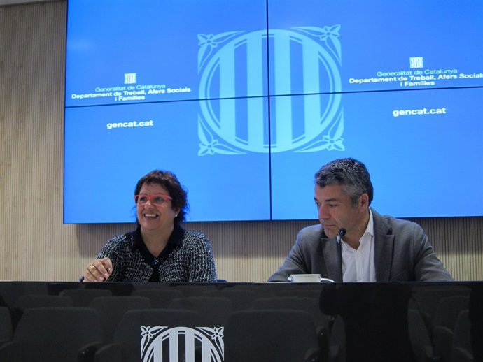 La consellera Dolors Bassa y el secretario de Inmigración Oriol Amor