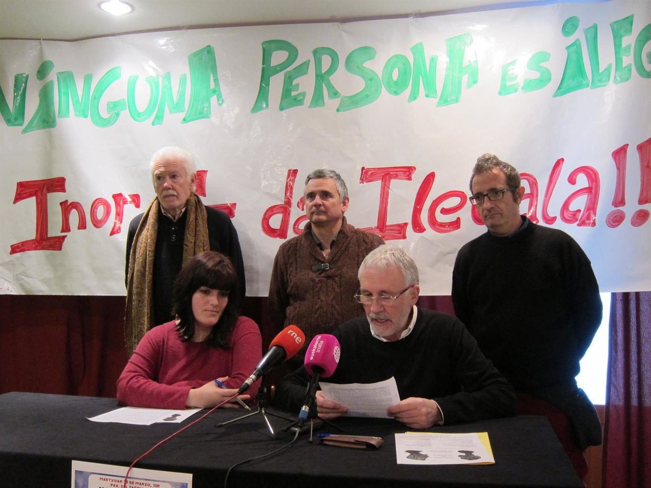 Presentación de una manifestación con motivo del Día contra el Racismo.