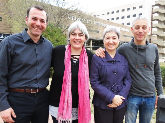 Luis González, Alicia Borrás, M.Dolors Navarro y Jordi Real 