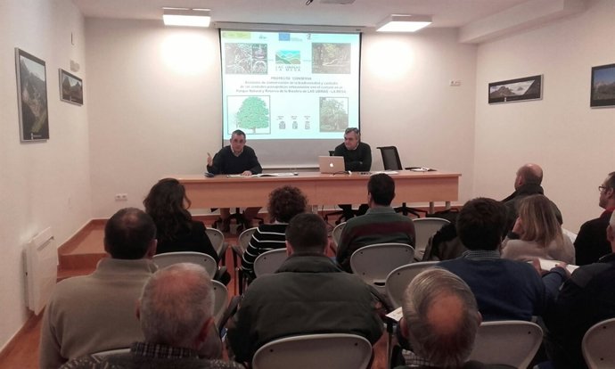 El director general de Recursos Naturales, durante el acto de presentación. 
