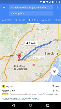 Ndp Mytaxi Llega A Google Maps Para Móvil