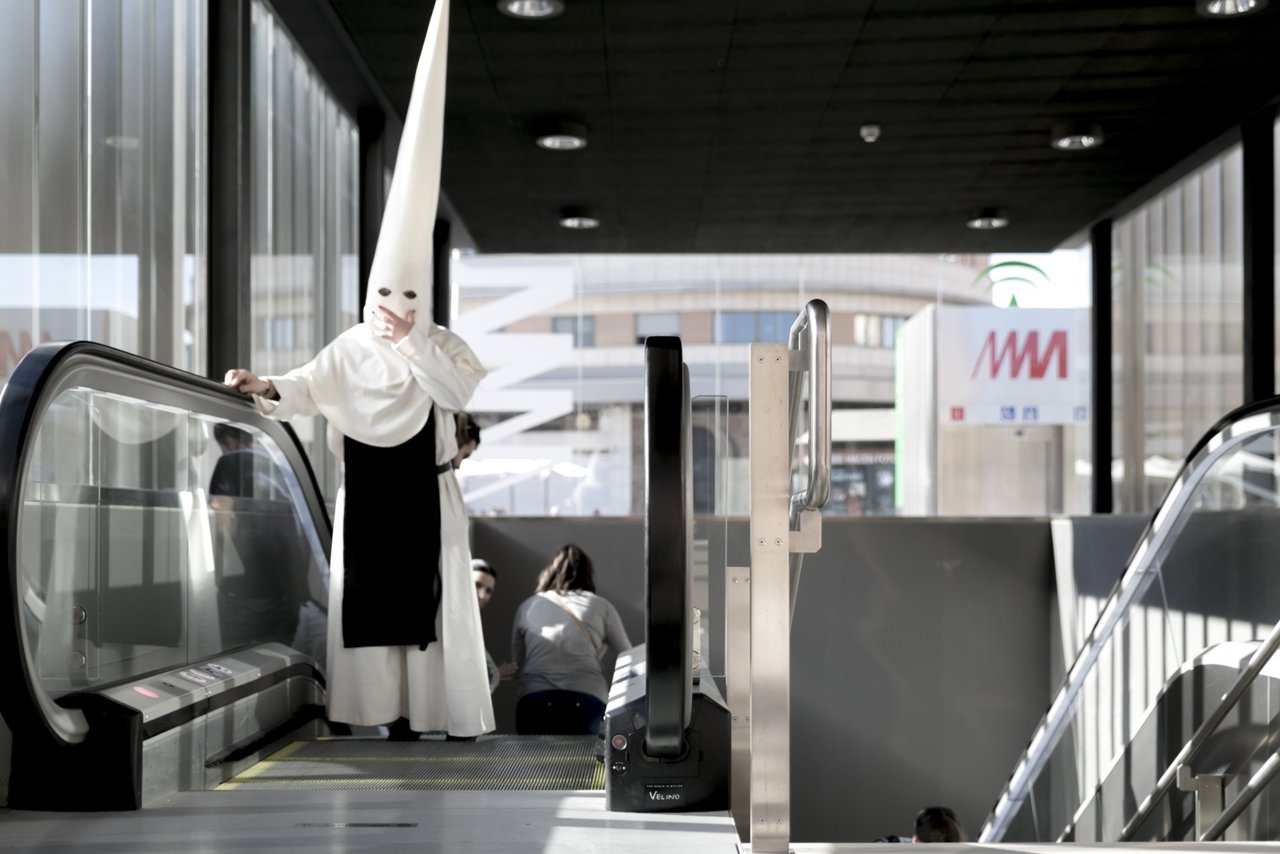 El metro de Málaga durante la Semana Santa de 2015