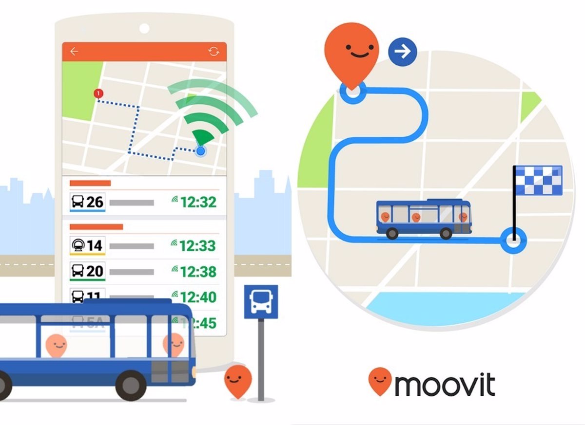 Moovit muestra la mejor ruta en tu ciudad