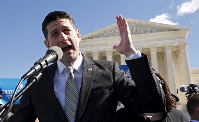 El presidente de la Cámara de Representantes de EEUU, Paul Ryan.