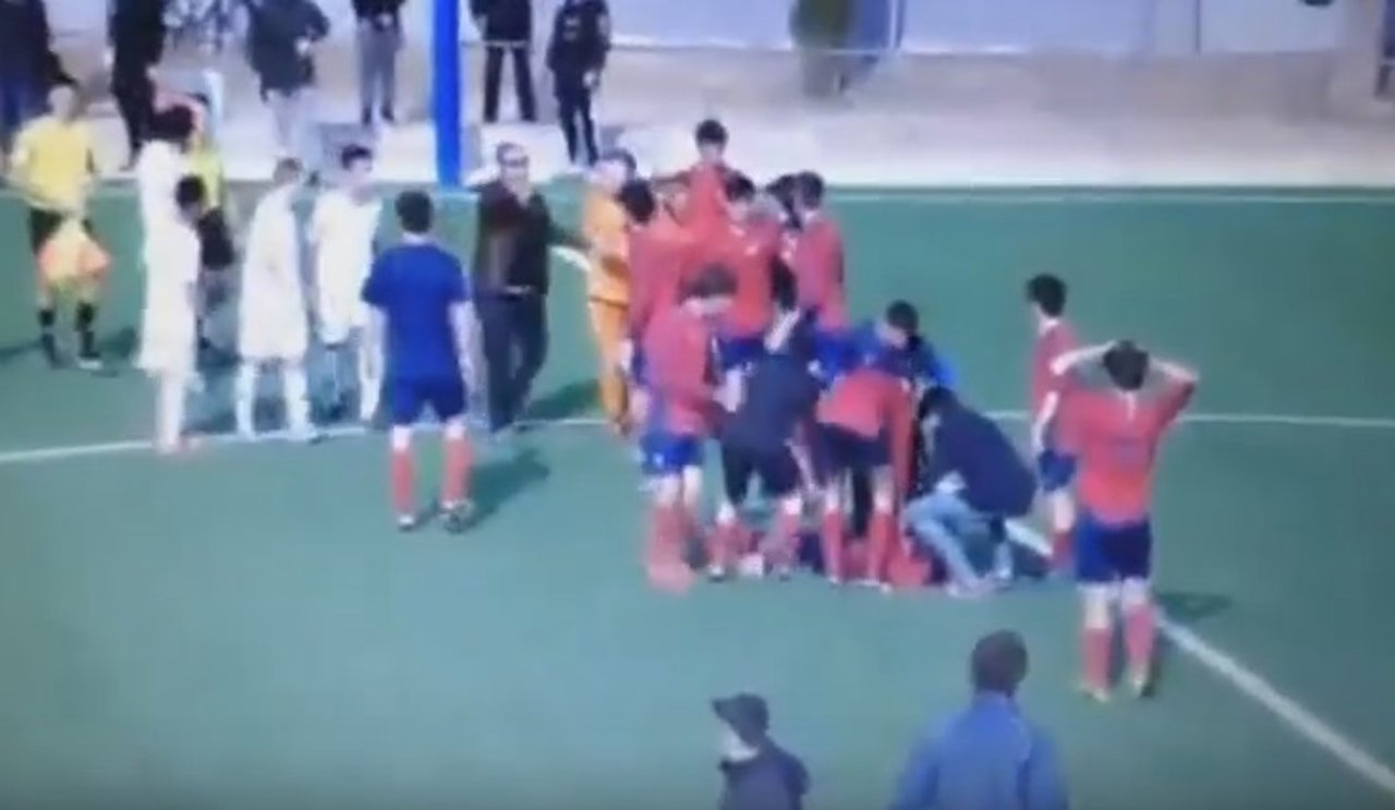 Partido Ibéria B y CP Sarriá B, incidente