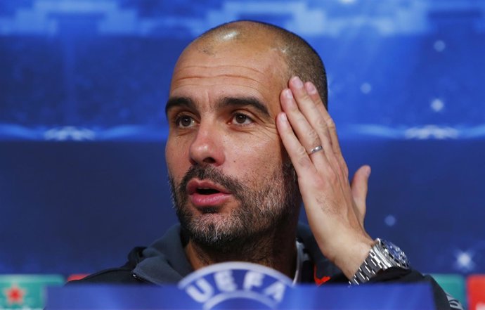Pep Guardiola en rueda de prensa