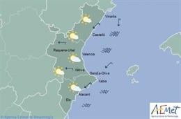 El tiempo en la Comunitat para este jueves 17 de marzo