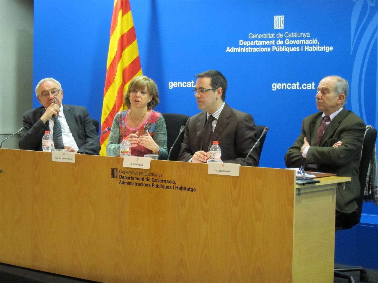 Joan Ràfols, Meritxell Borràs, Carles Sala y Agustí Jover