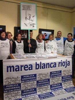 Marea Blanca Rioja crítica listas de espera