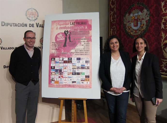 Víctor Alonso, María Ángeles Rincón y Pilar Vicene en la presentación