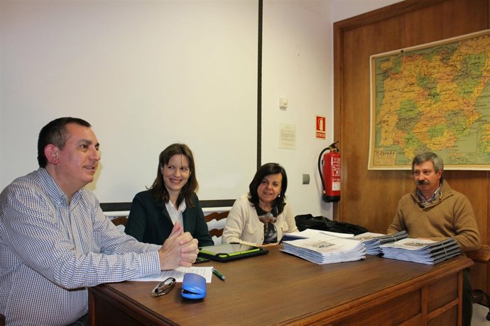 La consejera, durante la reunión. 