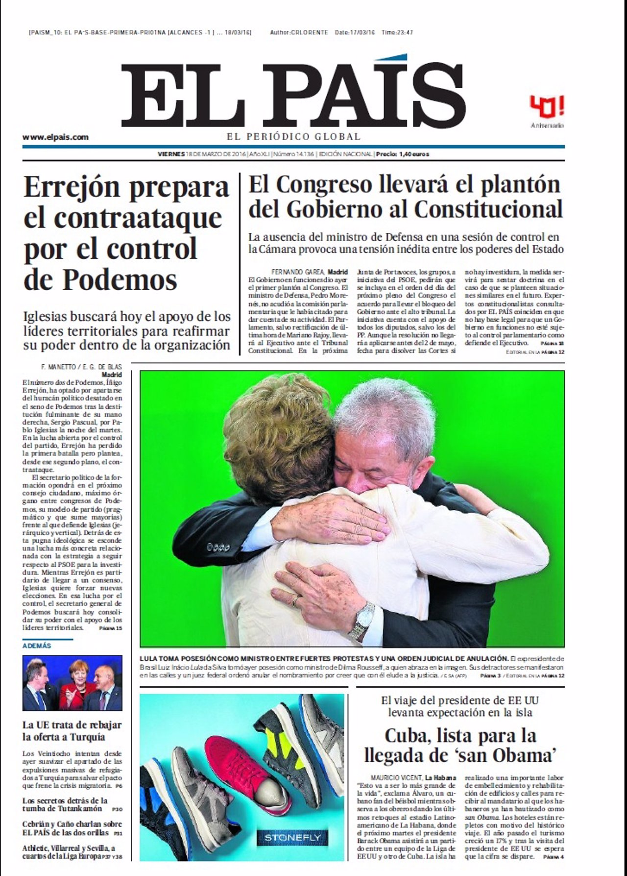 Portada El País