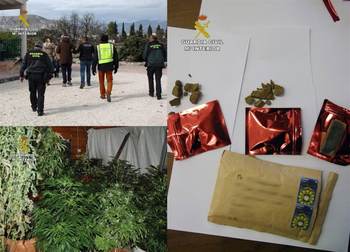 Imagen de la operación facilitadas por la Guardia Civil