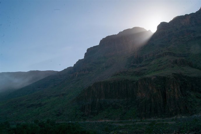 Haz de luz ilumando la Tumba del rey