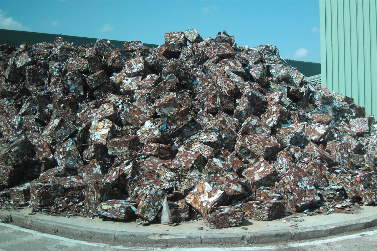 Imagen de basura recogida y tratada en Jaén