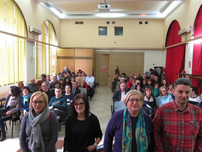 Asamblea de delegados de UGT de sectores afectados por la devolución de la extra