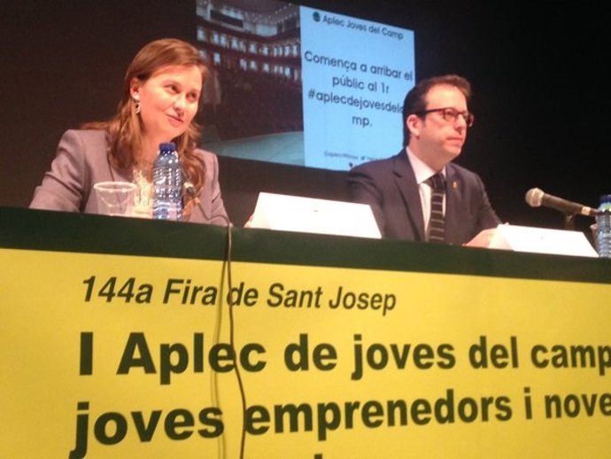 La consellera Meritxell Serret, en Mollerussa