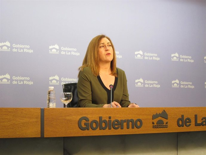 La portavoz del Gobierno riojano, Begoña Martínez, informa Consejo Gobierno