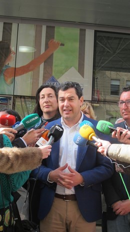 El presidente del PP-A, Juanma Moreno.