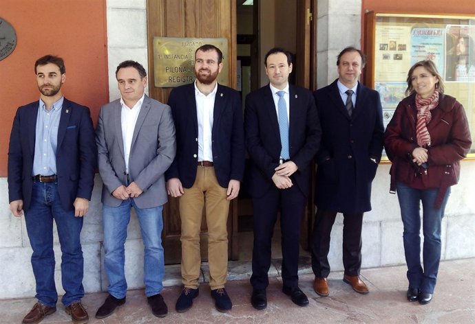 Martínez, durante la visita. 