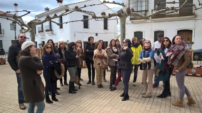 Viaje a Higuera de la Sierra de agentes de turismo de Huelva. 