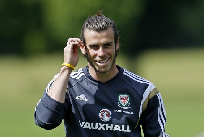 Gareth Bale, con la selección de Gales
