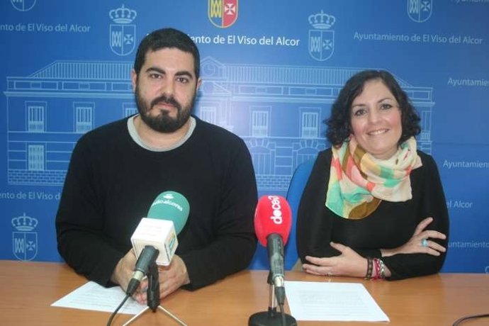 Los concejales de El Viso del Alcor (Sevilla) Juan Jiménez y Pilar Praena