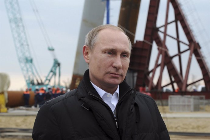 Presidente ruso, Vladimir Putin, en el segundo aniversario de la anexión de Crim